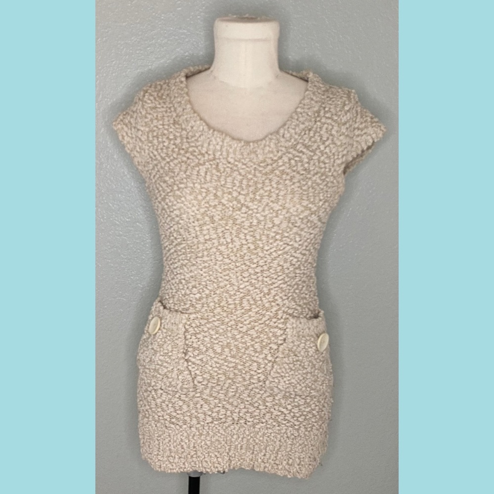 Bouclé Tunic Sweater Dress from Kroschetta by Papillion - Size XS